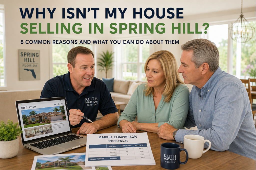 Realtor explaining why a home isn't selling in Spring Hill, Florida.