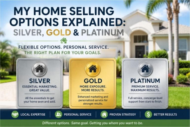 My Home Selling Options Explained Silver Gold Platinum Florida Realtor