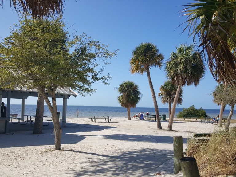 Sunset waterfront view near Port Richey Florida showcasing Gulf Coast lifestyle and outdoor living