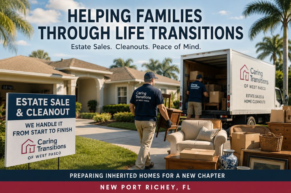 Estate Sales in New Port Richey inherited home cleanout and sale preparation