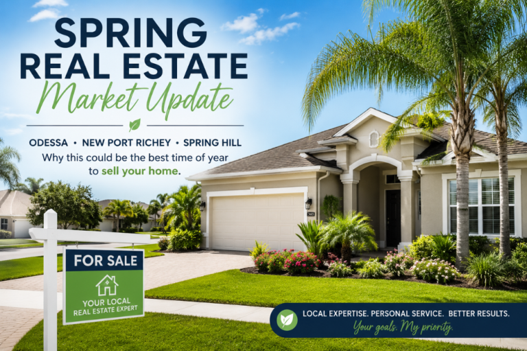 Spring Real Estate Market Update in New Port Richey Florida family home