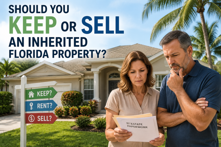 Family deciding whether to keep or sell an inherited Florida property in Pasco County.