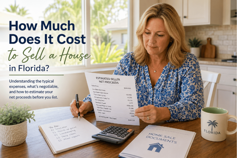 Wondering how much it costs to sell a house in Florida? Learn the typical expenses, which costs are negotiable, and how to estimate your net proceeds before you list.